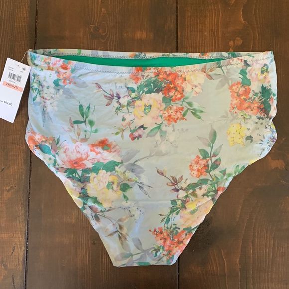 NWT BECCA ETC Plus Size Femme Flora Vintage Bikini Bottom - Picture 5 of 6
